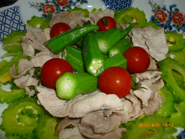 ゴーヤと豚の冷しゃぶ２