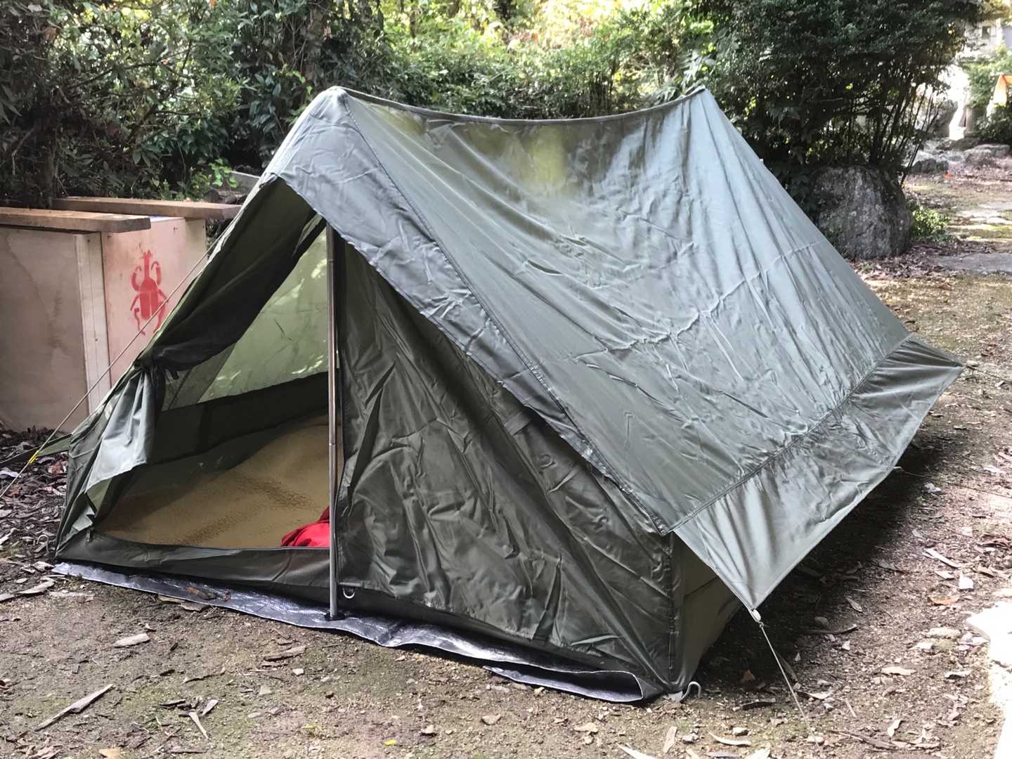 希少 フランス軍幕 パップテント ソロ ブッシュクラフト ツーリング