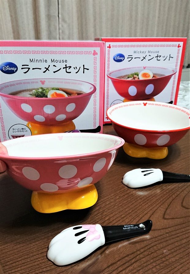 ディズニー ラーメン鉢＆レンゲセット [ミッキーマウス ミニーマウス