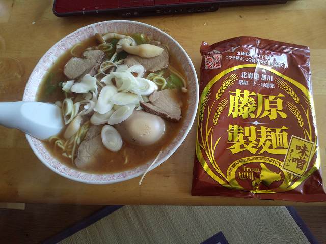 藤原製麺の味噌ラーメン。