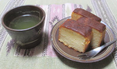 訳アリ チーズパウンドケーキ&島田産 荒茶 郷の葉100g セット 1000円 送料込 静岡のお茶屋　源宗園2.JPG