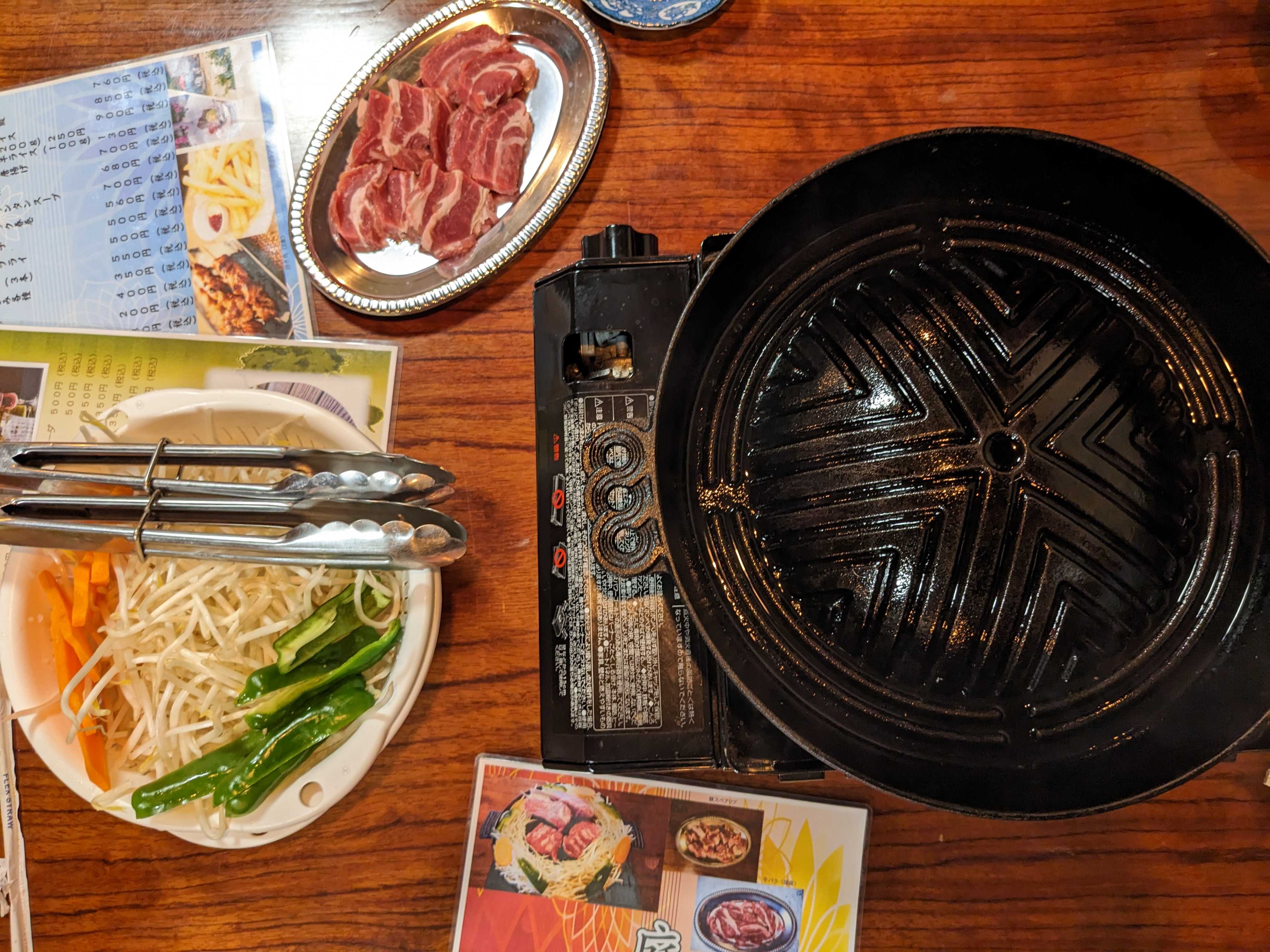 ジンギスカン庭のジンギスカン