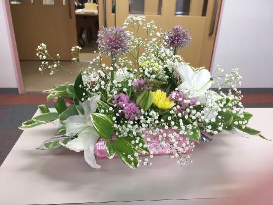 徳島蒼生福祉会☆永山様よりお花を頂きました、ありがとうございます