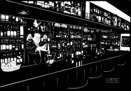 ITTETSU Gallery：もう一つの成田一徹】（127）バー切り絵のための