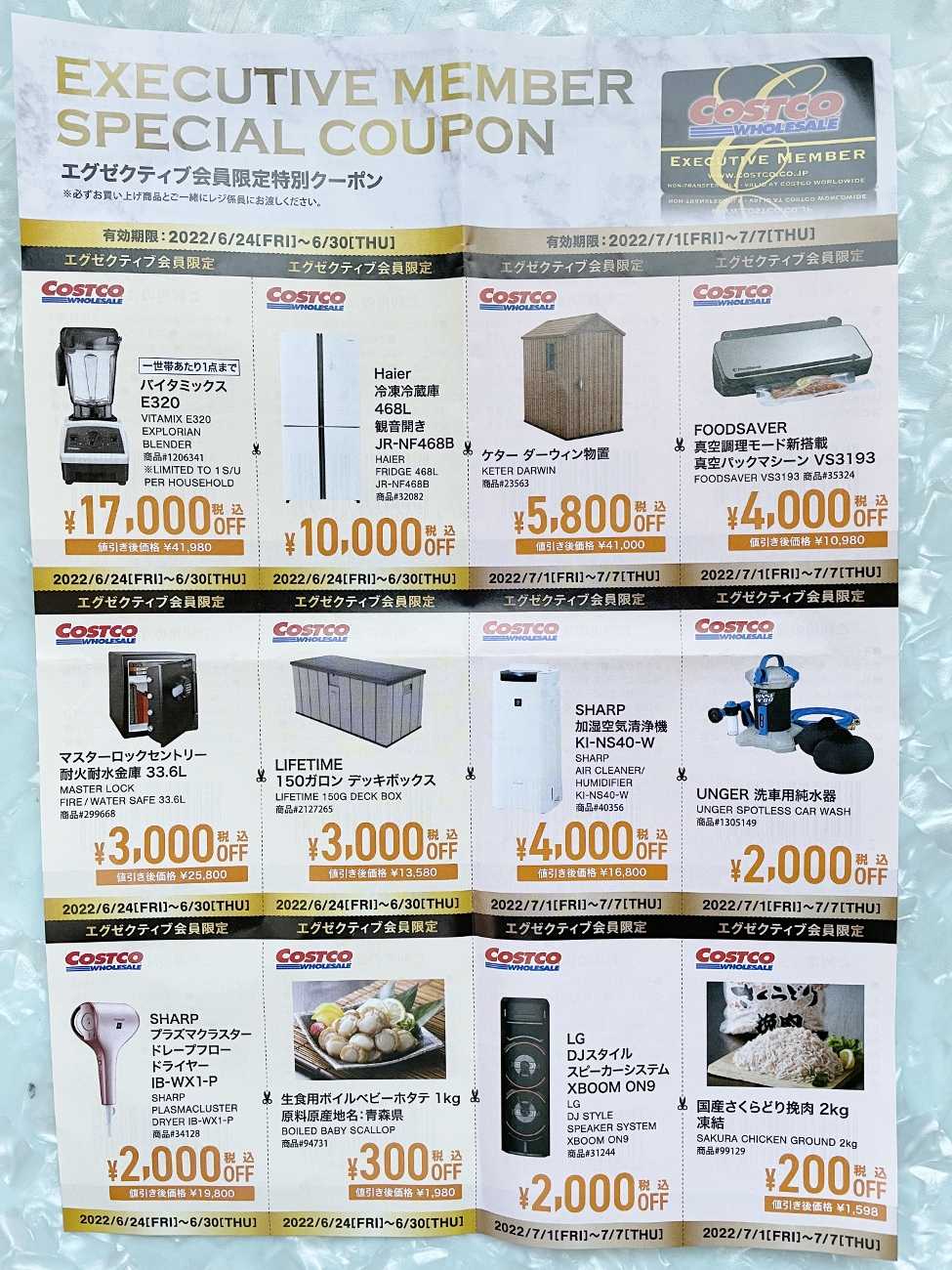 コストコ レポ ブログ #コストコ #Costco エグゼクティブクーポン 限定 レジ 条件
