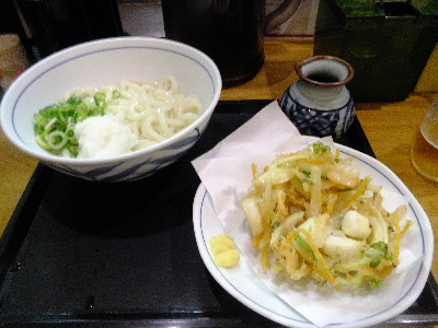 うどんかきあげ