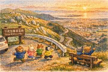 ※AIさんが描いた平尾台の風景「南展望所のイメージ」