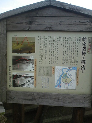 関宿関所案内板１