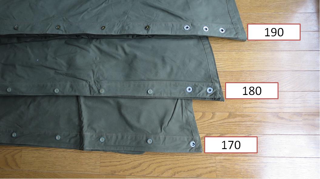 ポーランド軍ポンチョテント:サイズ3(180~190)