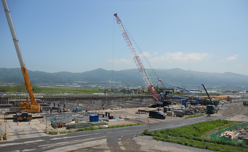 北海道新幹線新函館（仮称）駅南側（H25.6）