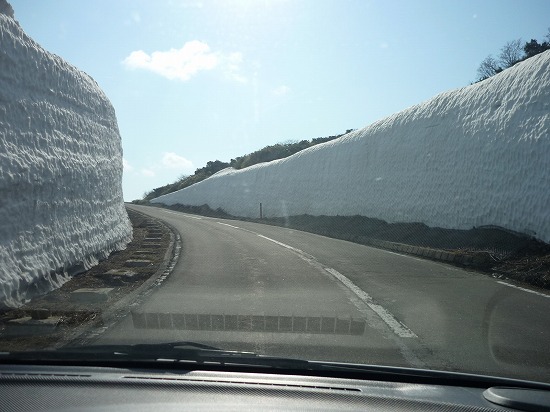 雪壁のコース