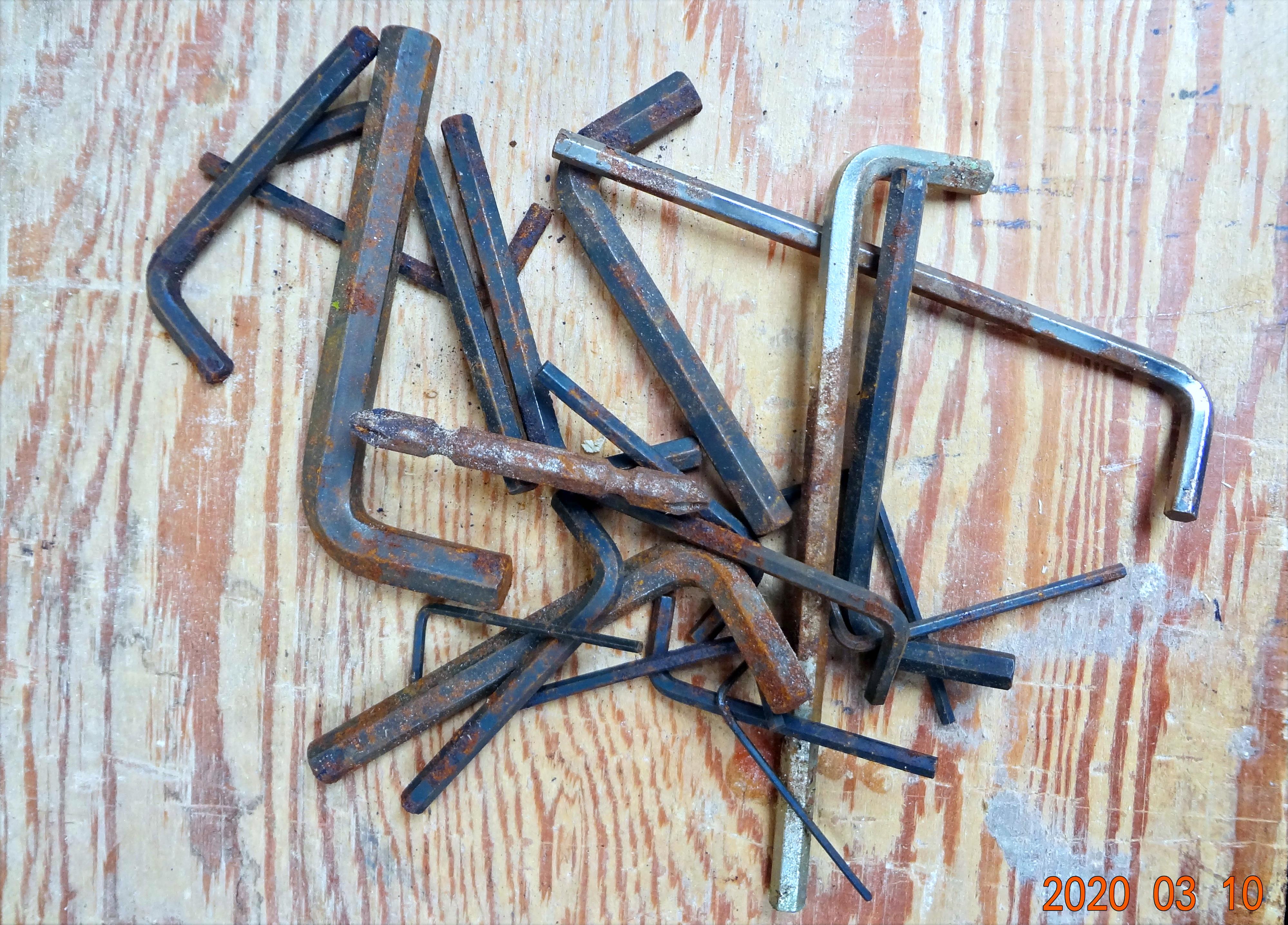 錆びてしまった工具は 如何する 竹人形の製作 日々の出来事 楽天ブログ