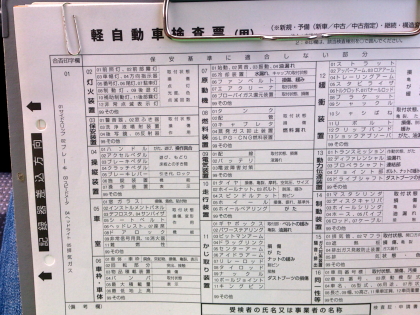 検査票