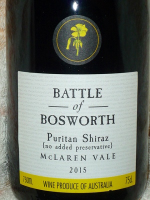 Battle Of Bosworth Wines Organic Puritan Shiraz 2015.jpg