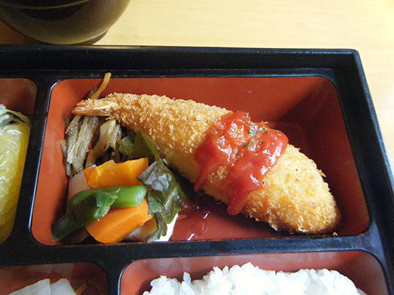 アメリカンステーションの「クリームコロッケのエビ包み」♪