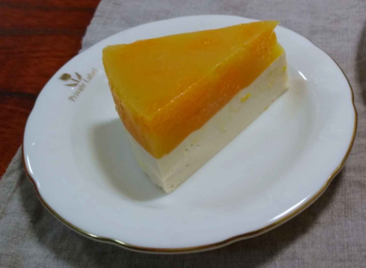 オレンジレアチーズケーキ