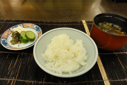 八景ご飯と鬼水雲の赤だし