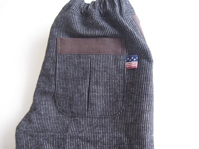 ｸｰﾙﾜｲﾄﾞﾊﾟﾝﾂ（黒ｽﾄﾗｲﾌﾟ）麻ﾃﾞﾆﾑ後