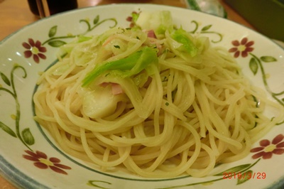 キャベツのペペロンチーノ.JPG