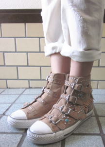 ASH／VITALIS 本革ハイカットスニーカー ベージュ 35(22.5～23cm) 22050円→50%OFF 11100円+送料630円BRANDS for FRIENDS10.JPG