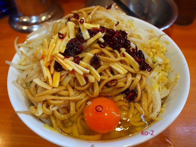 20150201野猿モーニング 小ラーメン髑髏 しょうが 豚抜き3.jpg