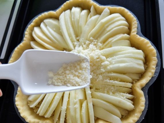 アップル クランブル タルト apple crumble tart　コストコ ガラ りんご