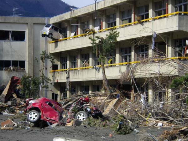 震災当時の小学校