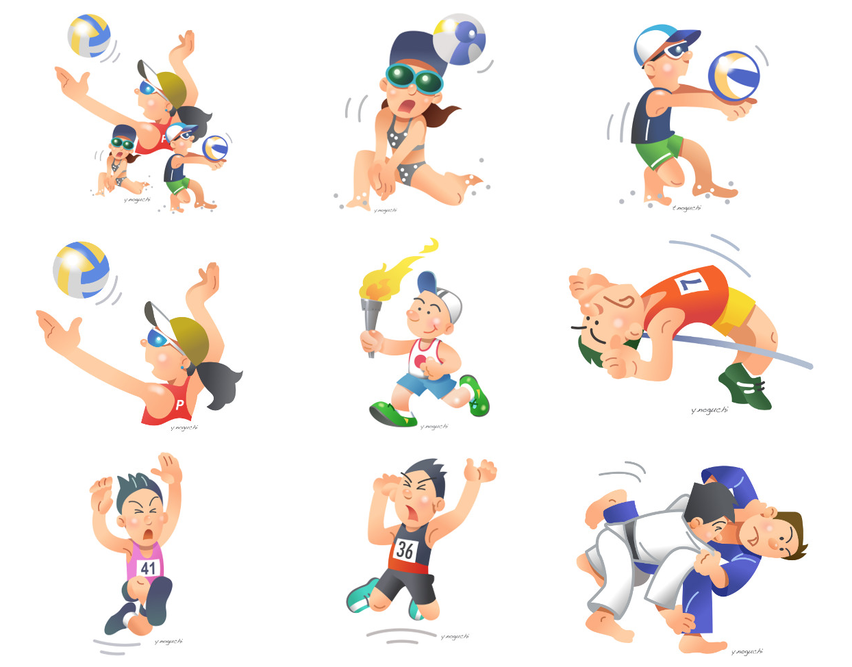 スポーツイラスト 体育の日イラスト オリンピックイラスト Noguchi S Worldへようこそ 楽天ブログ