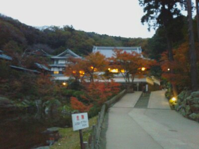 北鎌倉円覚寺坂道夕2012年12月