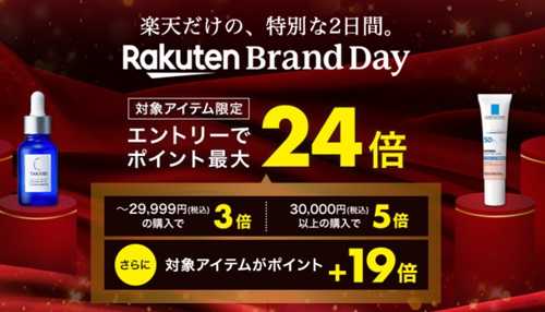 Rakuten Brand Day：2月、5月、8月、10月