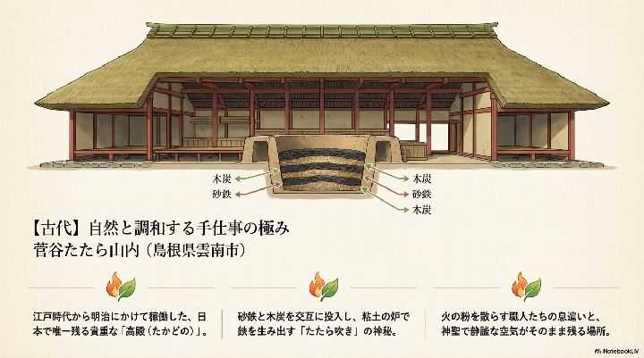 菅谷たたら山内の高殿