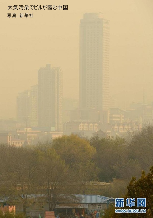 中国の大気汚染の状況