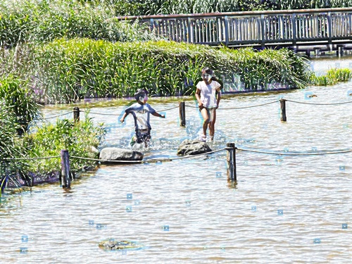 小池公園にて