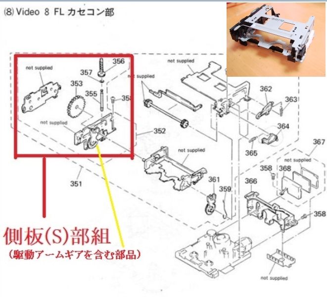 8ミリビデオ 修理 部品について（部品在庫） | . .8ミリビデオデッキ