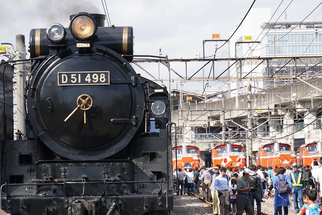 D51 498+ホキ 展示 高崎ふれあいデ－ 20176