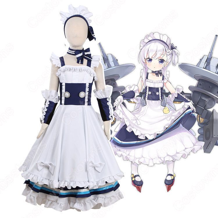 ベルちゃん コスプレ衣装 アズールレーン Cosplay ロイヤル 軽巡洋艦 メイド衣装 オーダメイド可 Costownsコスプレ衣装専門店 楽天ブログ