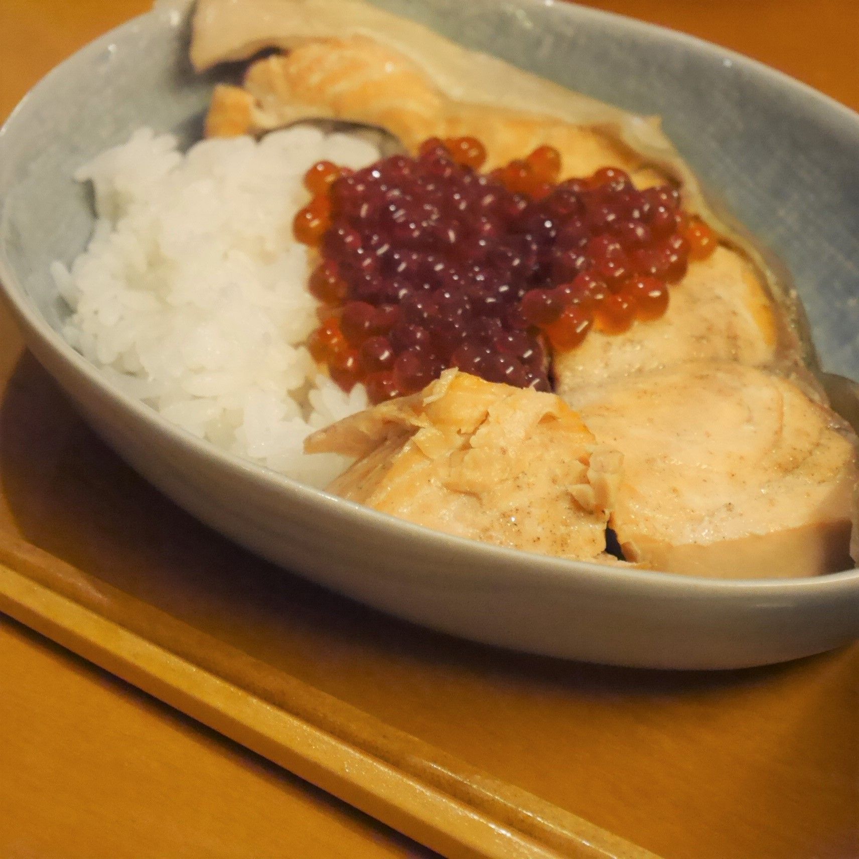 クックパー®レンジで 焼き魚ボックス_鮭の親子ごはん