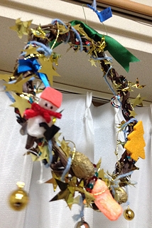 クリスマスのリース
