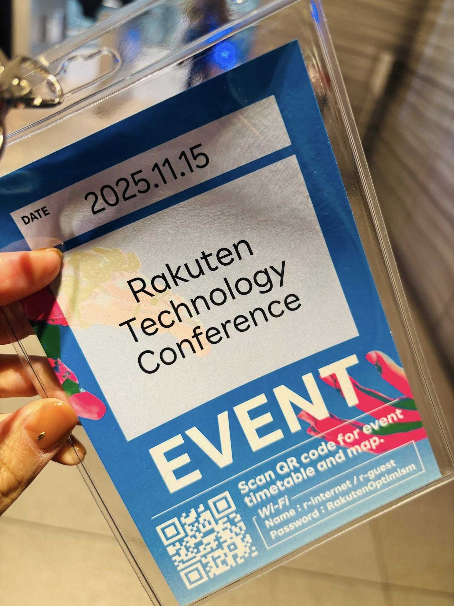 Rakuten Technology Conference 2025、入館証