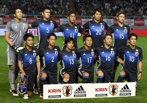 キリン杯 南ア戦スタメン集合写真