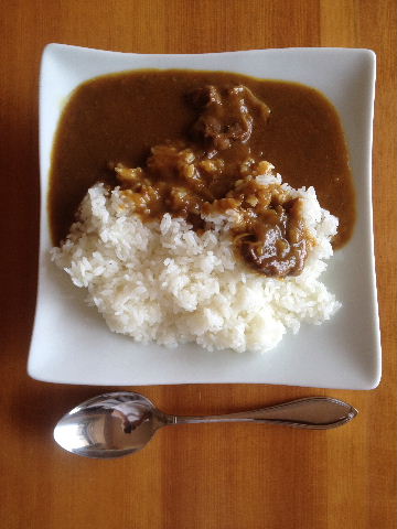 黄金一味カレー　－　盛り付け