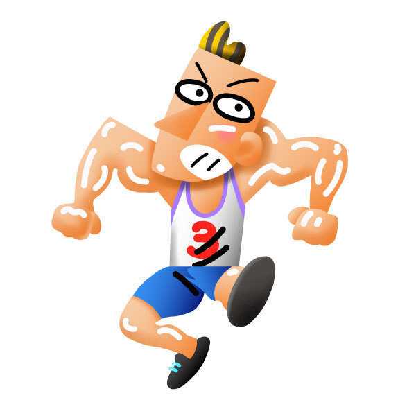 必死に走るマラソンランナーイラスト スポーツイラスト のんちゃんブログ 楽天ブログ