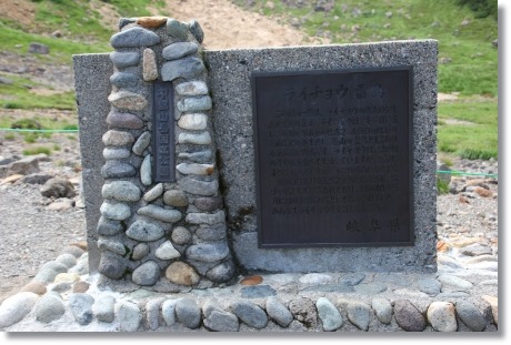 ライチョウの石碑 14.8.23