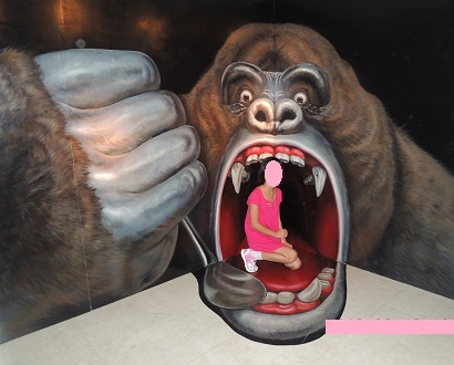 トリックアート展キングコング