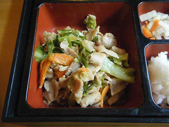 アメリカンステーションの「豚肉のみそ炒め」-2♪