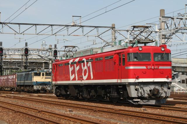 EF64 37 茶. チキ工臨＆EF81 95 虹. 水戸ホキ工臨3