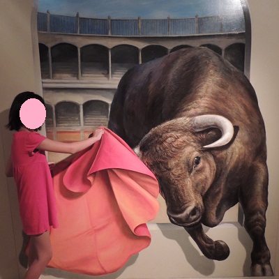 トリックアート展 闘牛
