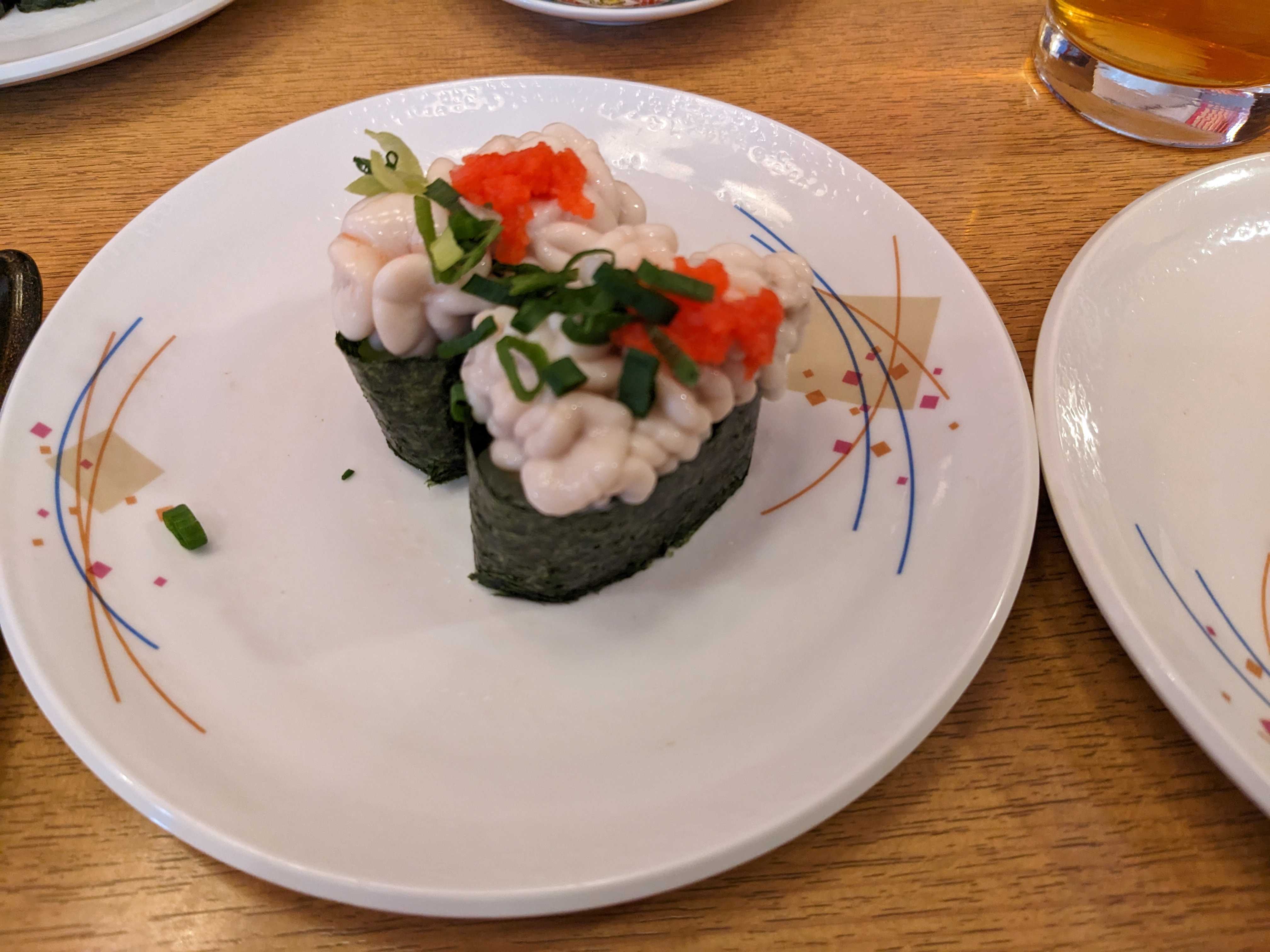 金沢まいもん寿司の真鱈の白子軍艦
