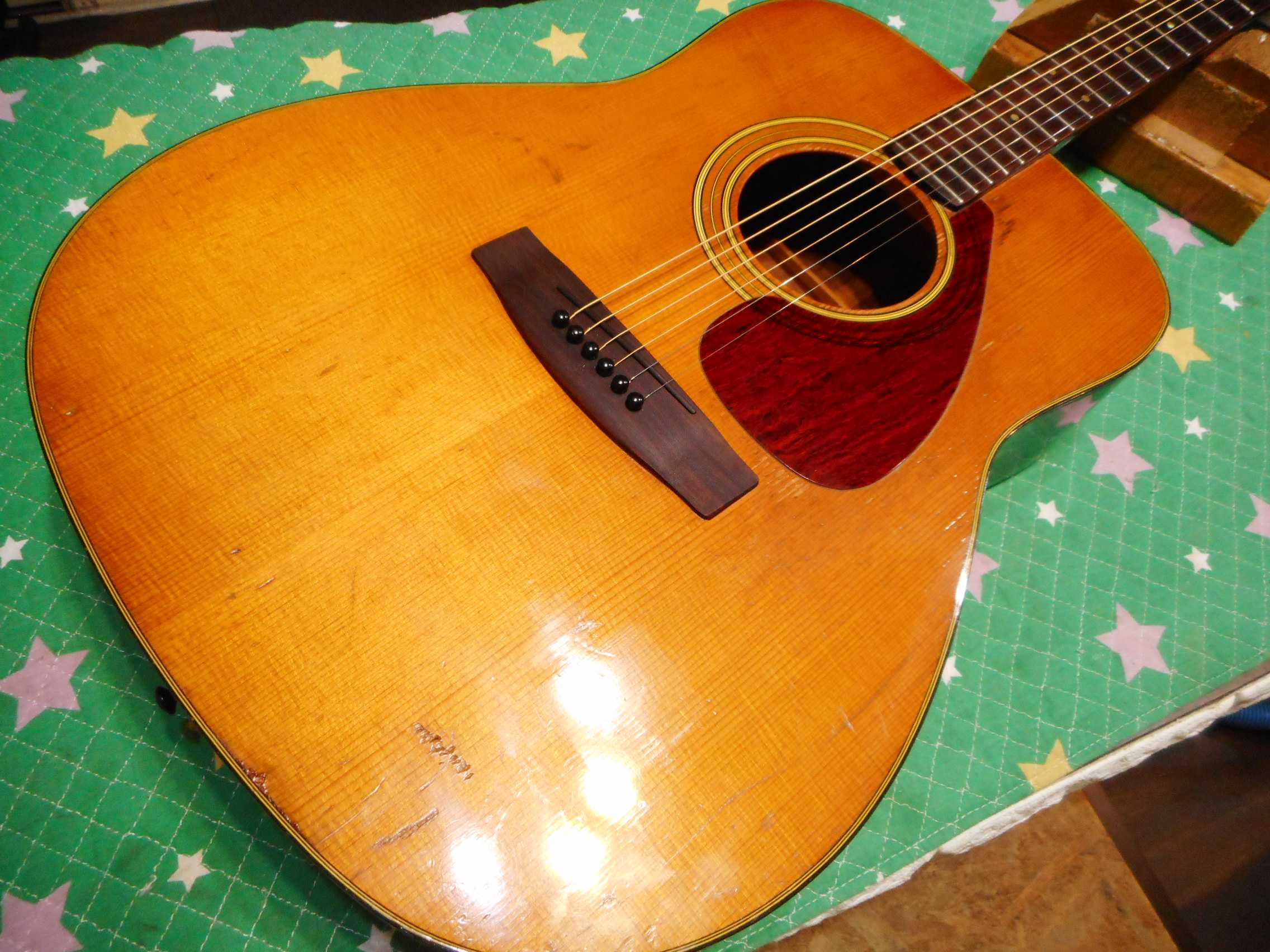 YAMAHA FG-160 グリーンラベル セッティング | 青春のギター