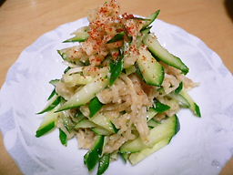 切干大根の塩麹中華サラダ